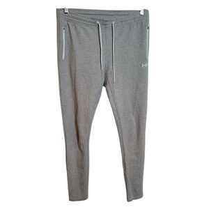 Helsinki Athletica Men's Drawstring Athletic Pants Gray Gym Workout Size Large